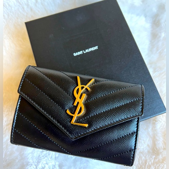 ysl monogram wallet small